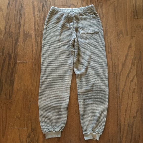 NWOT MATE the Label Waffle Knit Joggers in Bark - Picture 4 of 6